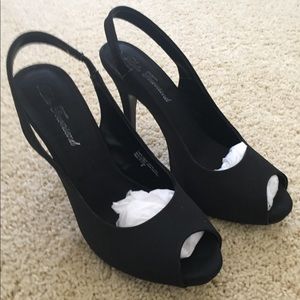 Satin Sling-Back Heel — Very Dressy